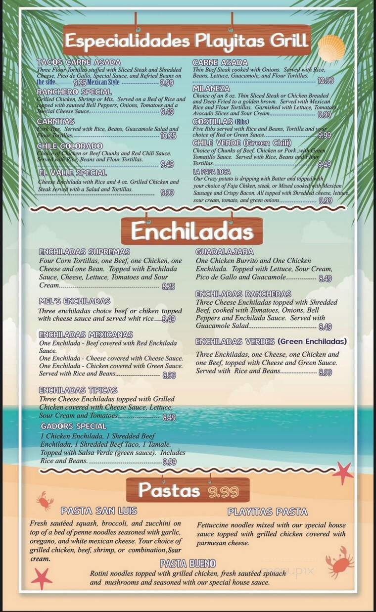 Las Playitas Mexican Restaurant - Batesville, AR menu_pic