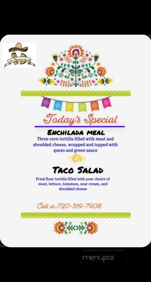 Taqueria B and B - Eureka, KS menu_pic