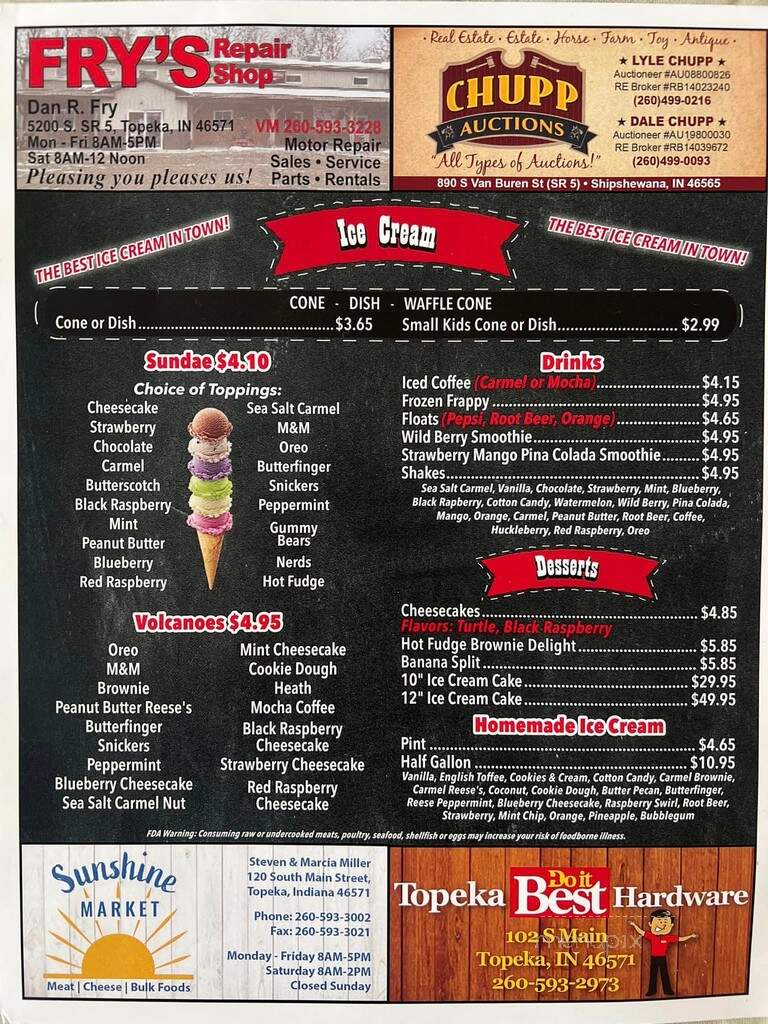 Topeka Pizza - Topeka, IN menu_pic