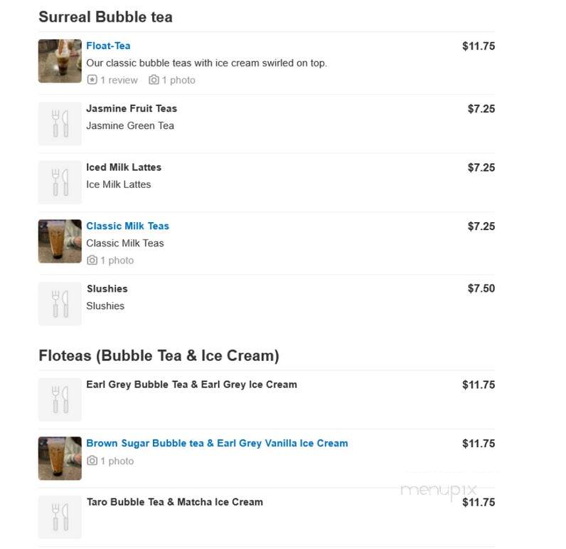 Surreal Creamery - Newark, DE menu_pic