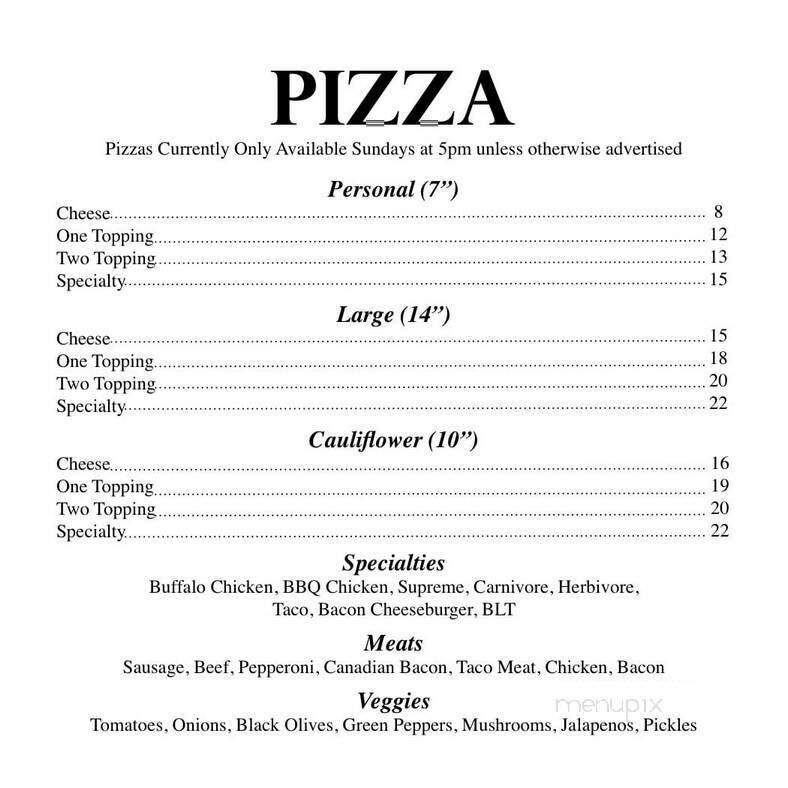 Caddy Shack at Riverside - Saint Francis, KS menu_pic