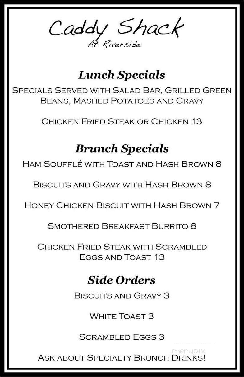 Caddy Shack at Riverside - Saint Francis, KS menu_pic