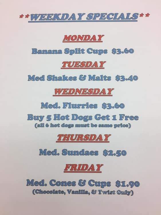 Corner Ice Cream - Leavittsburg, OH menu_pic