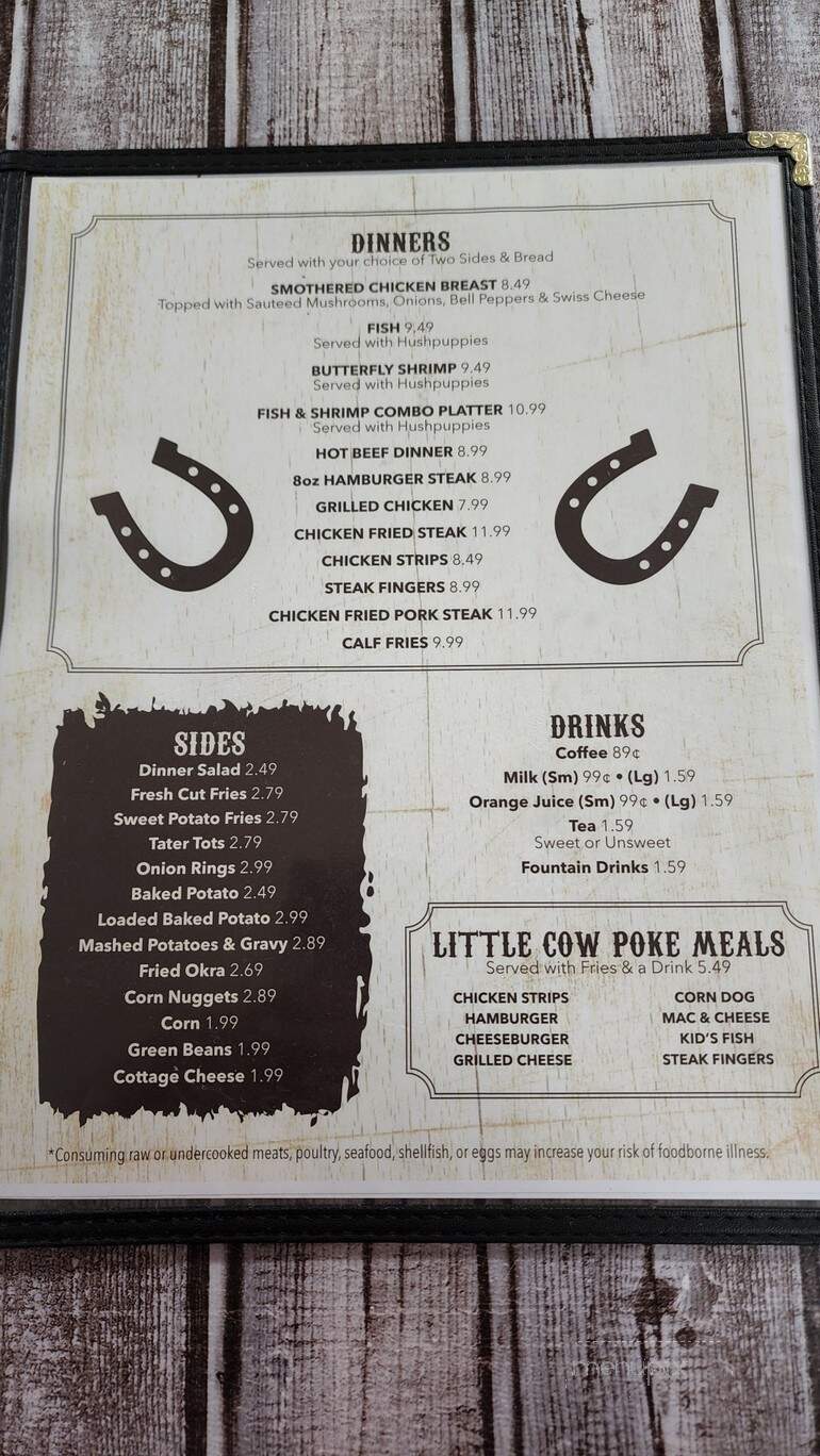 J's Country Kitchen - Kellyville, OK menu_pic