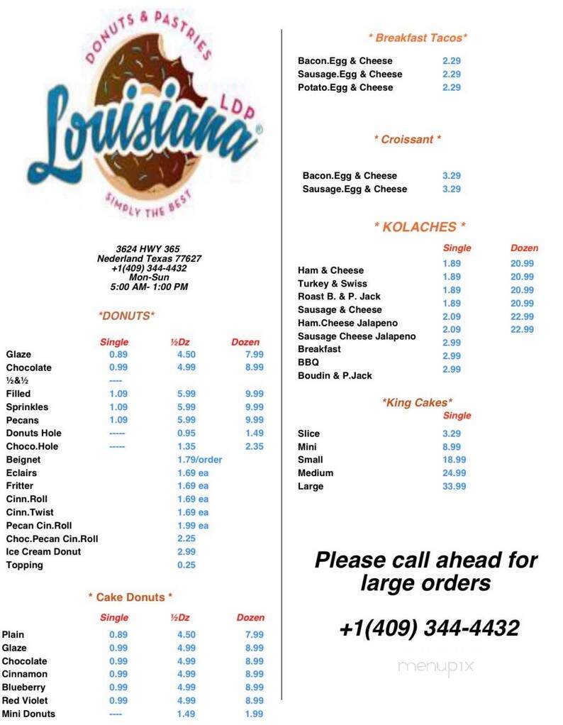 Louisiana Donuts and Pastries - Nederland, TX