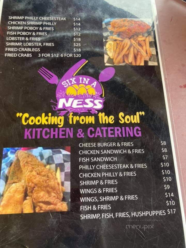 Six In A Ness - Conway, SC menu_pic