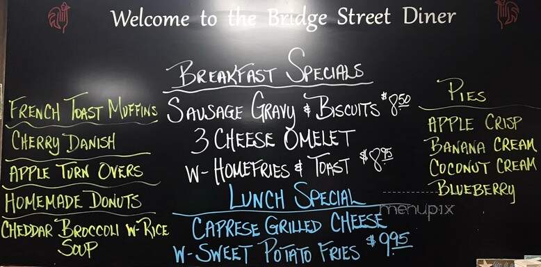 The Bridge Street Diner - Saint Johnsville, NY menu_pic