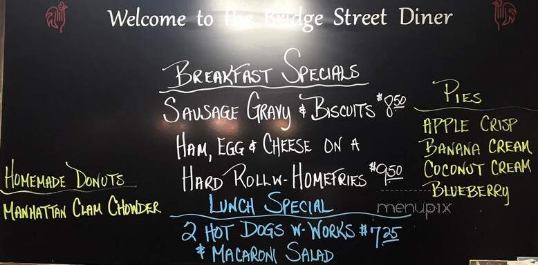 The Bridge Street Diner - Saint Johnsville, NY menu_pic