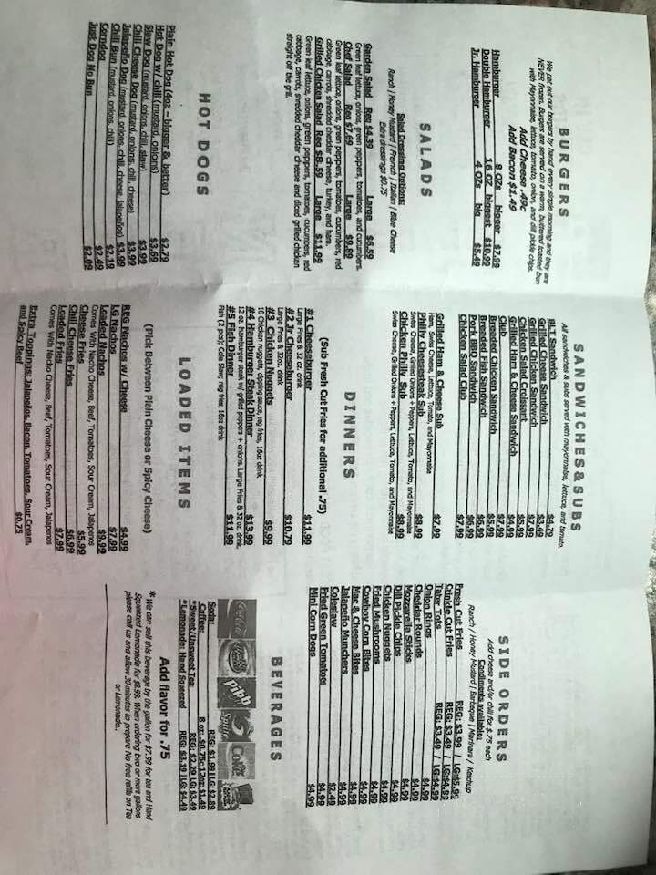 The Pioneer Restaurant - Lebanon, VA menu_pic