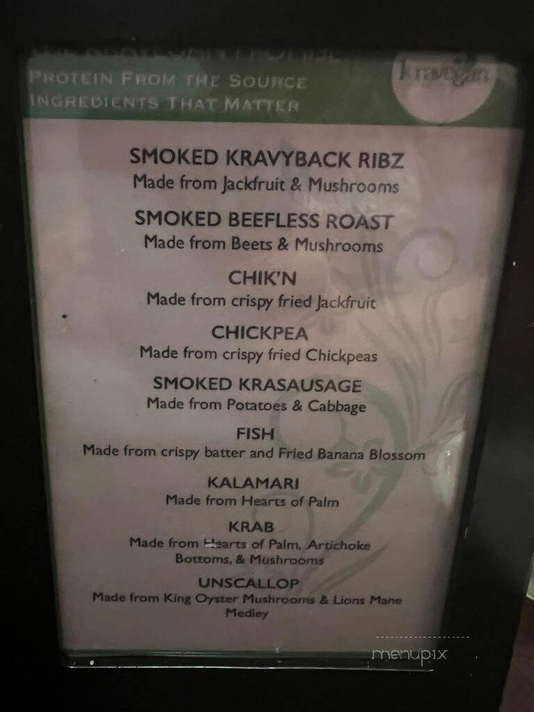 The Wicked Vegans - Morganton, NC menu_pic