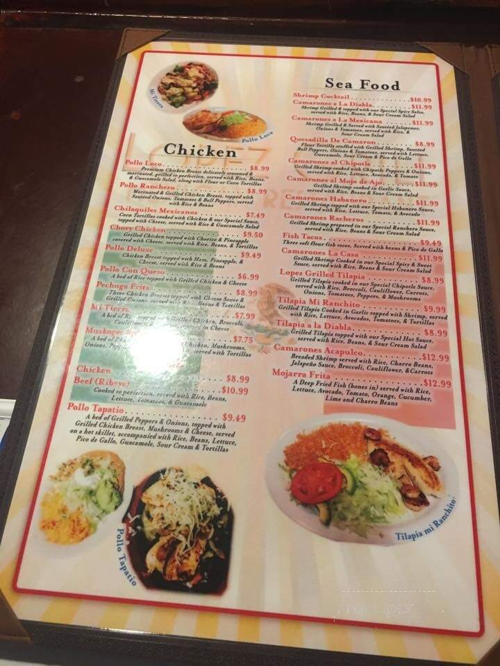 Senor Lopez - Muskogee, OK menu_pic
