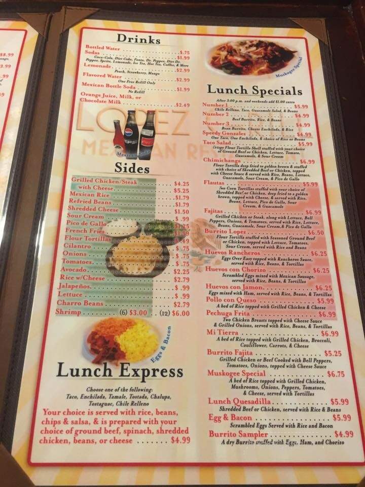 Senor Lopez - Muskogee, OK menu_pic