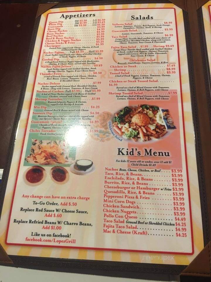 Senor Lopez - Muskogee, OK menu_pic