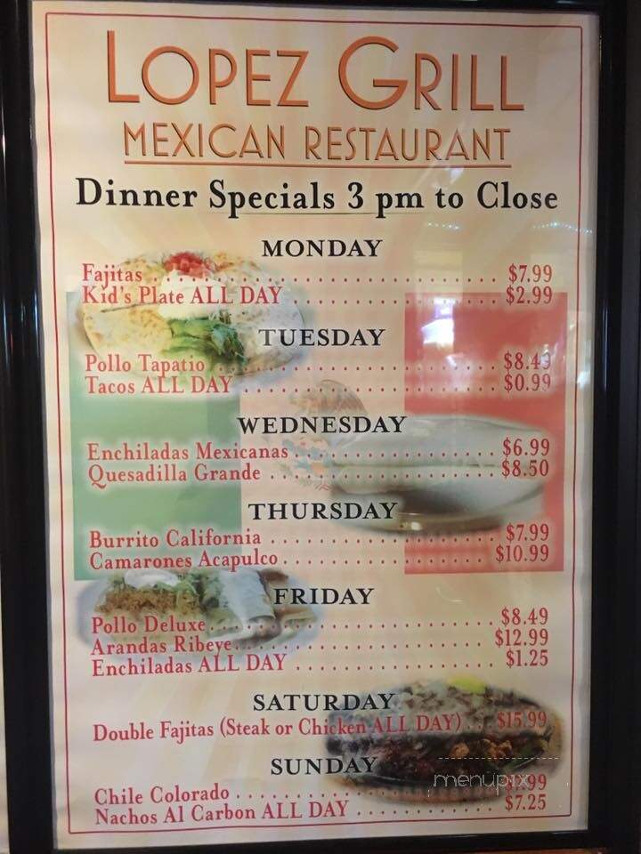 Senor Lopez - Muskogee, OK menu_pic