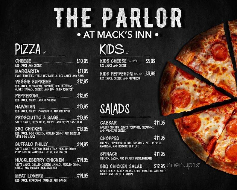 The Parlor at Mack's Inn - Island Park, ID menu_pic