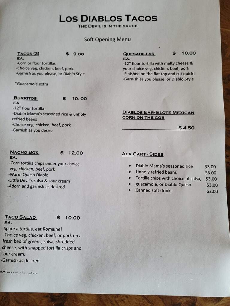 Los Diablos Tacos - Plattsburgh, NY