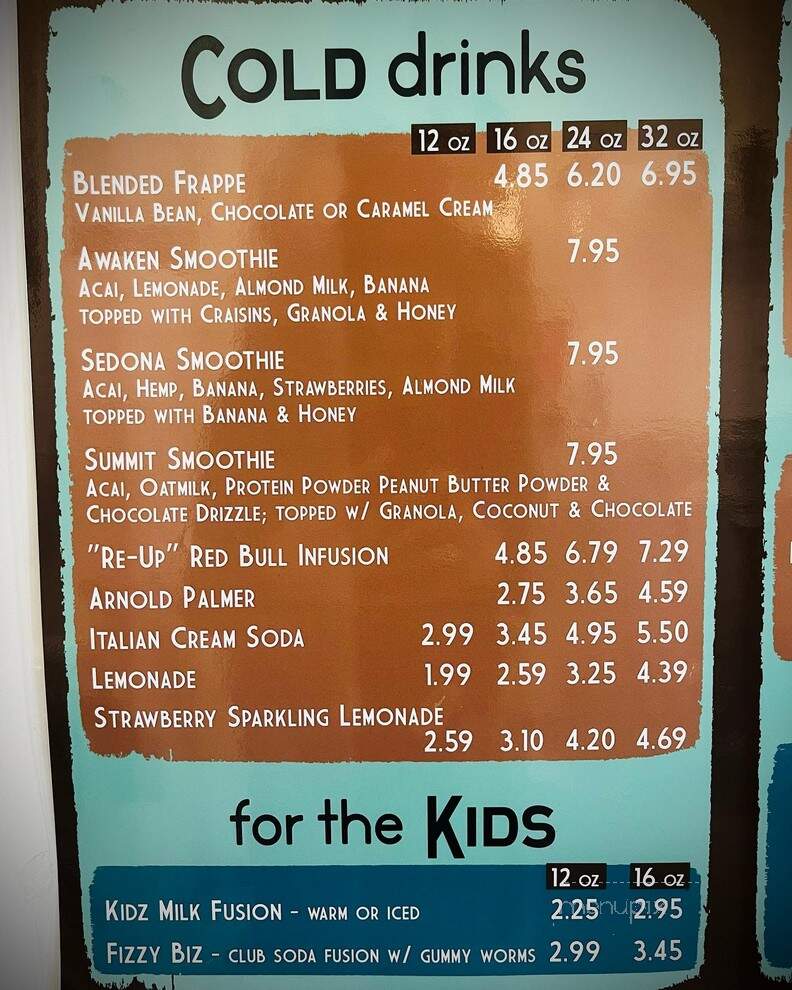 Tiny Bean - Safford, AZ menu_pic