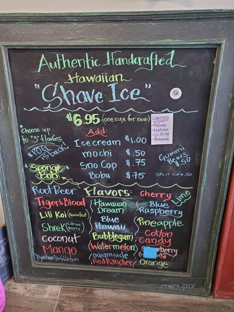 PCH Shave Ice & Boba - Pismo Beach, CA menu_pic