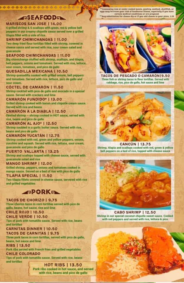 Mi Casa Azteca Mexican Restaurant - Independence, VA menu_pic