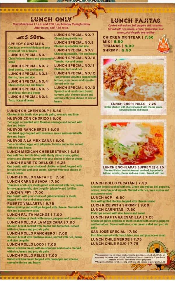 Mi Casa Azteca Mexican Restaurant - Independence, VA menu_pic