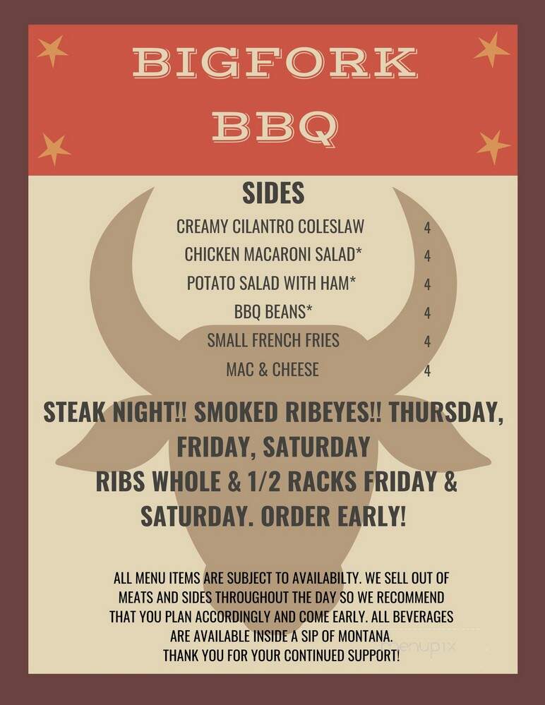 Bigfork BBQ - Bigfork, MT menu_pic