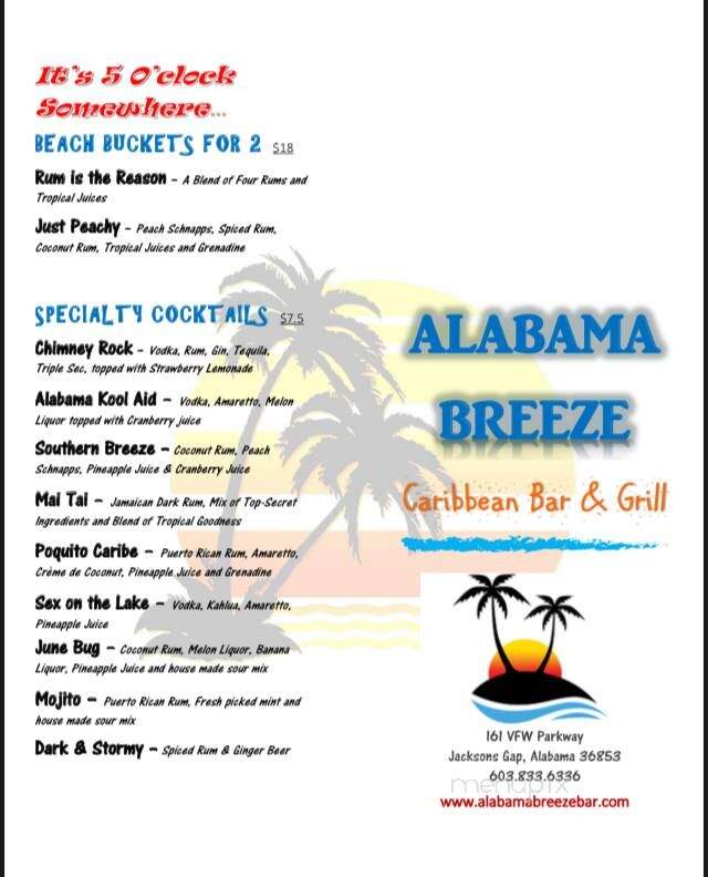 Alabama Breeze Caribbean Bar and Grill - Jacksons' Gap, AL