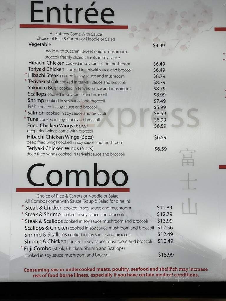 Fuji Express - Columbus, NC menu_pic