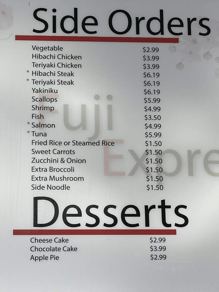 Fuji Express - Columbus, NC menu_pic