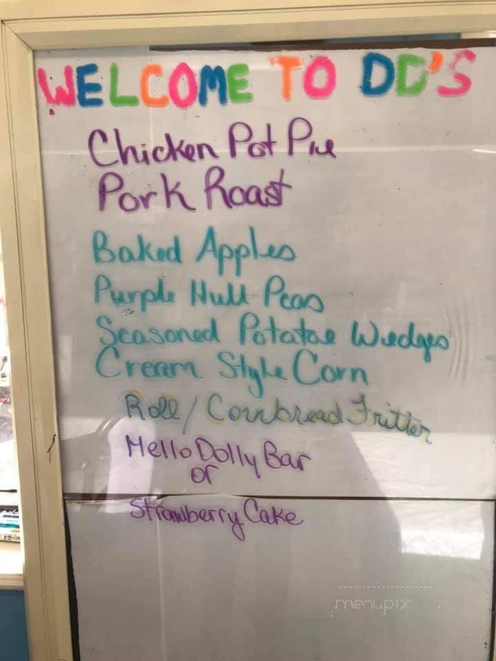 DD's Diner - Hornbeak, TN menu_pic