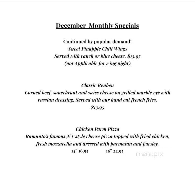 Arlington Ramuntos - Arlington, VT menu_pic
