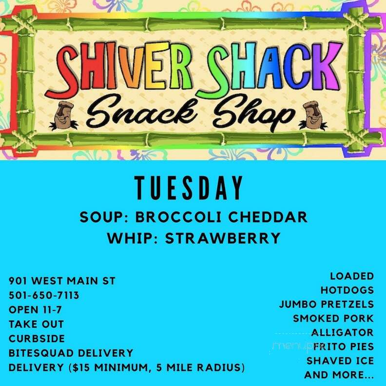 Shiver Shack Snack Shop and Shaved Ice - Cabot, AR