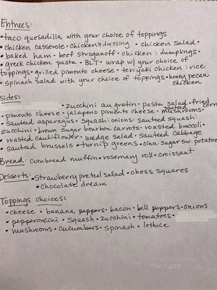 Sweet Thymes - Athens, AL menu_pic