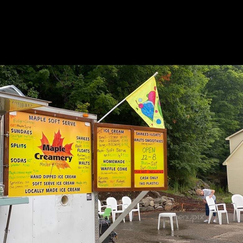 Maple Creamery - New Hampton, NH menu_pic