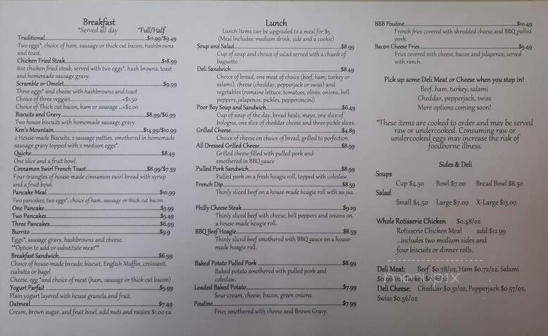 The Bottom Of the Barrel Bakery - Lakeview, OR menu_pic
