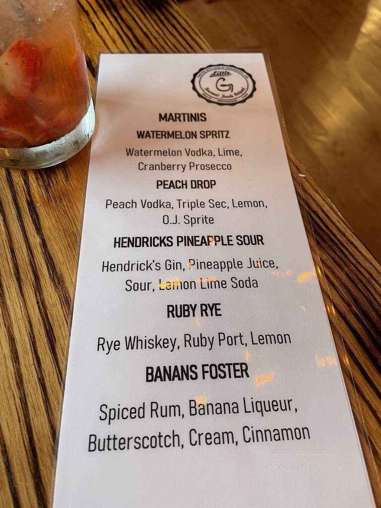 Little G - Swampscott, MA menu_pic