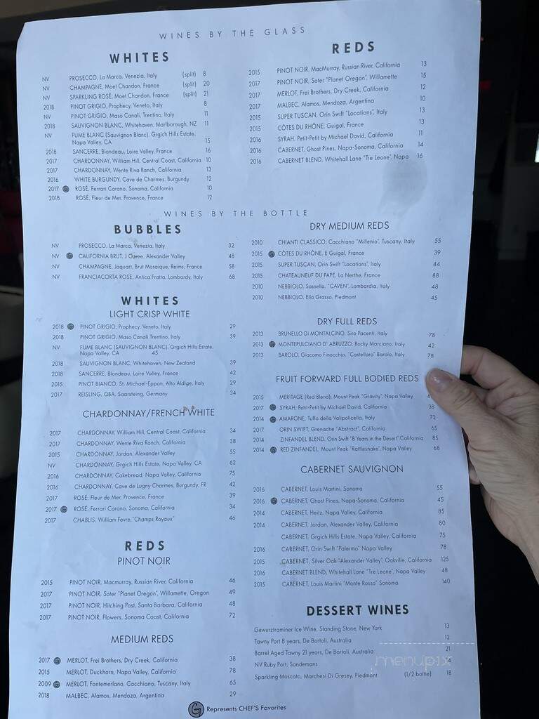 Little G - Swampscott, MA menu_pic