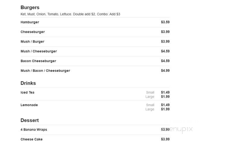 Aggie Pizza & Sub - Fremont, NC menu_pic