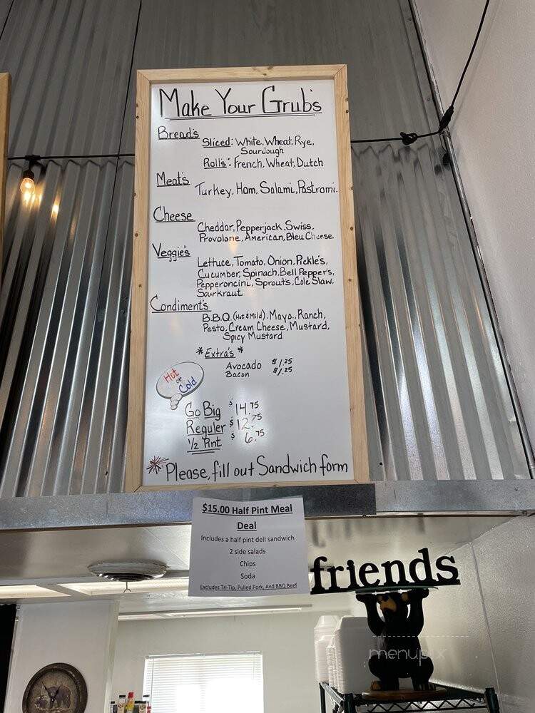 Mountain Grubs Sandwich Shop - Grass Valley, CA menu_pic