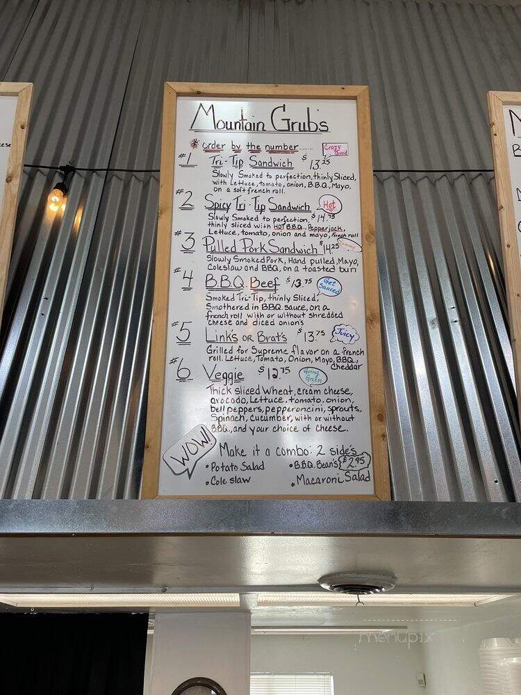 Mountain Grubs Sandwich Shop - Grass Valley, CA menu_pic