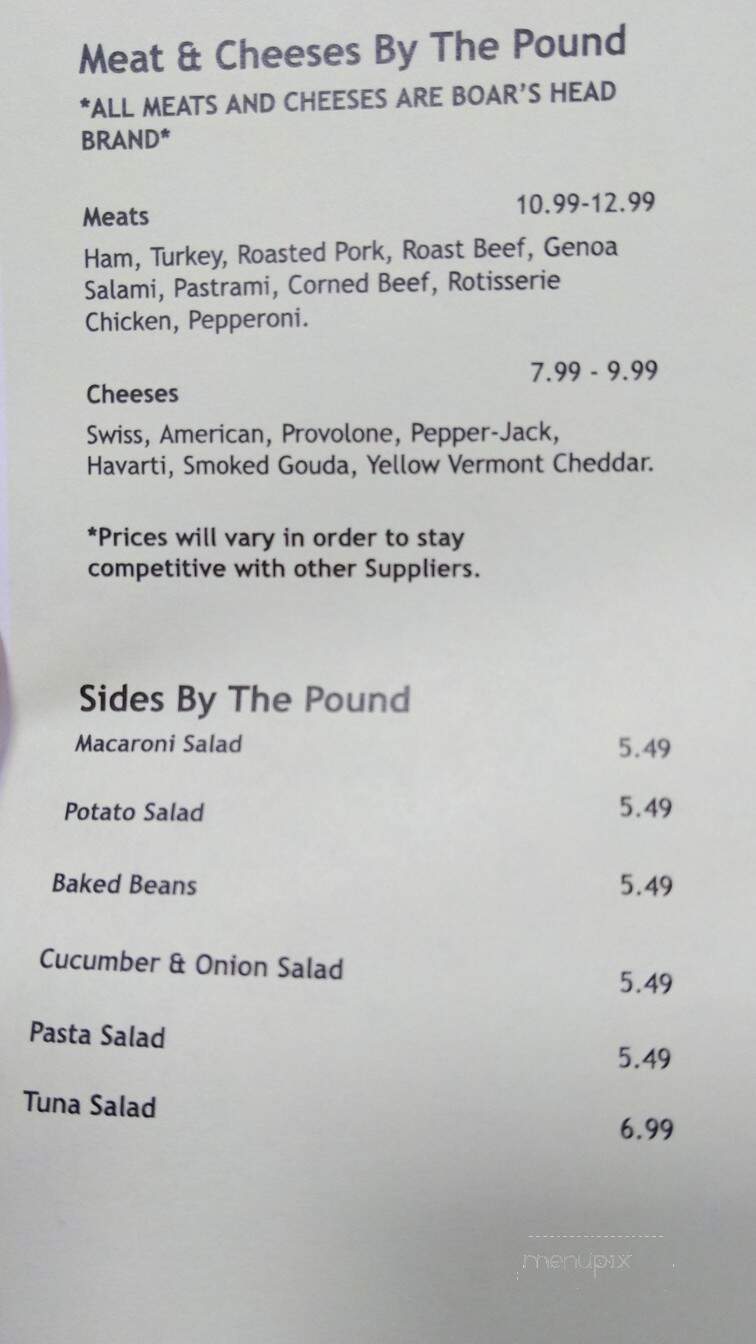 Boondocks Market & Deli - Floral City, FL menu_pic
