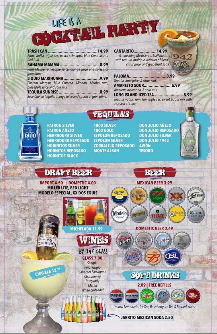 1942 Tacos and Tequila - Cleveland, OH menu_pic