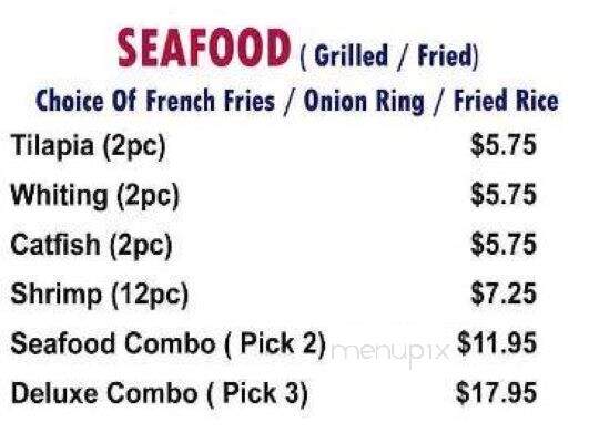 Chopstix - Orangeburg, SC menu_pic