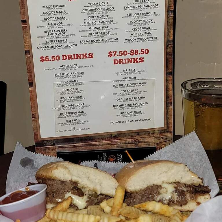 Mr. Billy's Bar and Grill - Clarksville, TN menu_pic