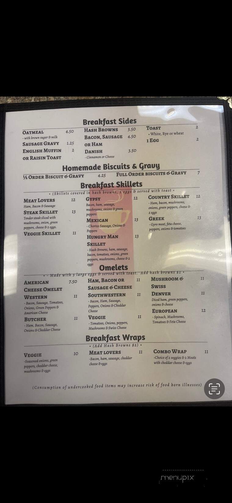 Hillsboro Garden Family Restaurant - Hillsboro, IL menu_pic