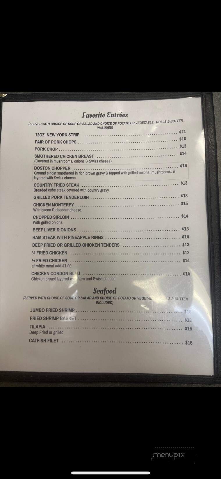 Hillsboro Garden Family Restaurant - Hillsboro, IL menu_pic