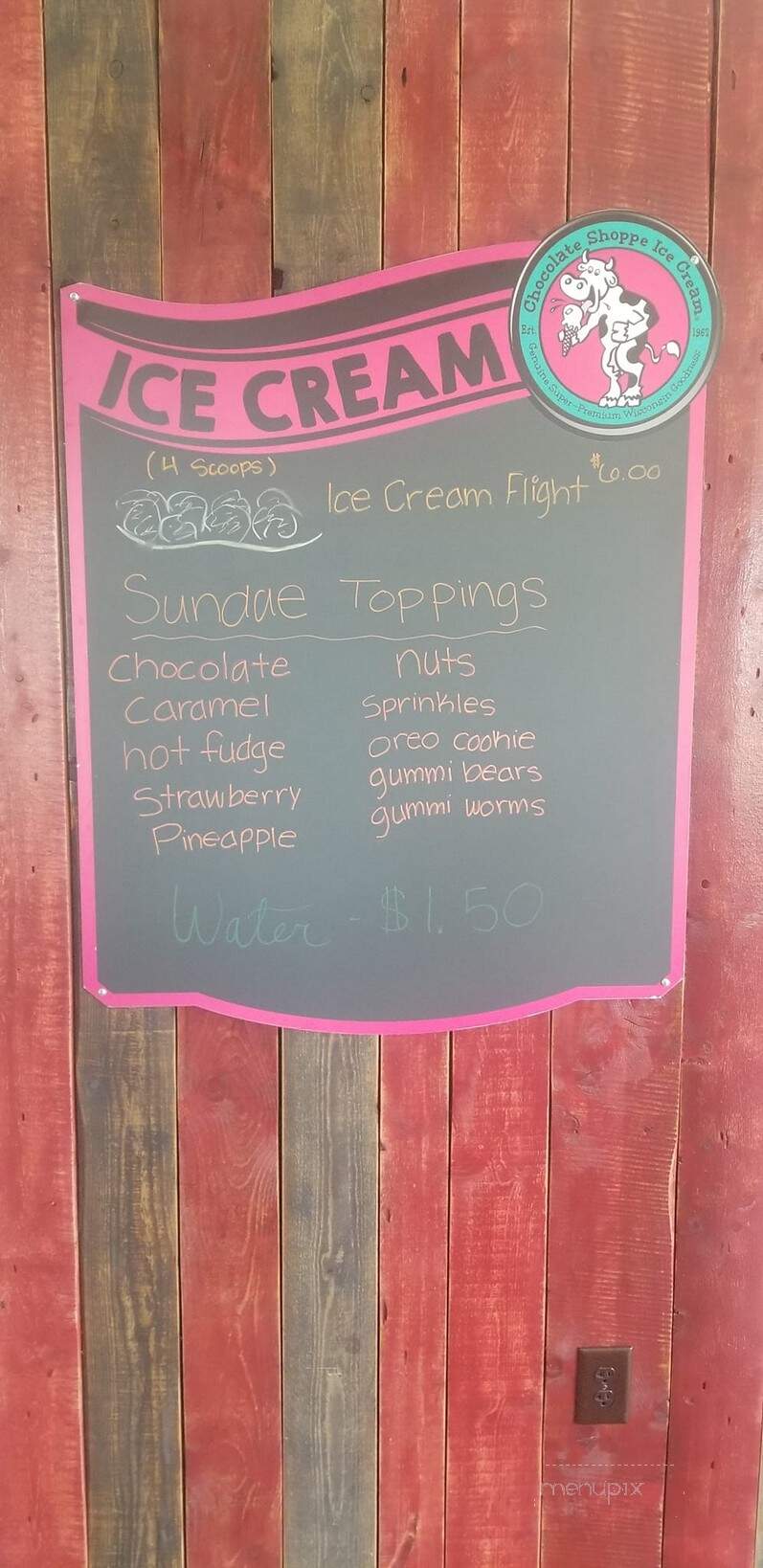 Barn on the Bay Ice Cream Parlor - Gladstone, MI menu_pic