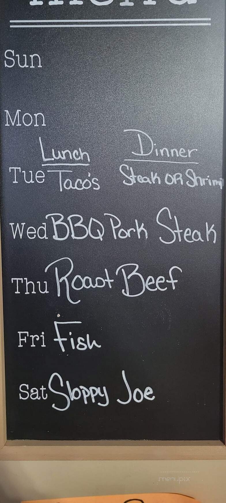 Christina's Place - Blackwater, MO menu_pic
