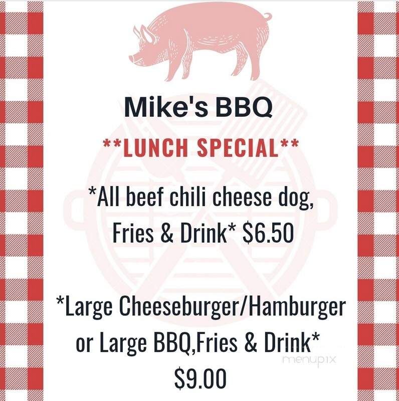 Mike's BBQ - Oakman, AL menu_pic