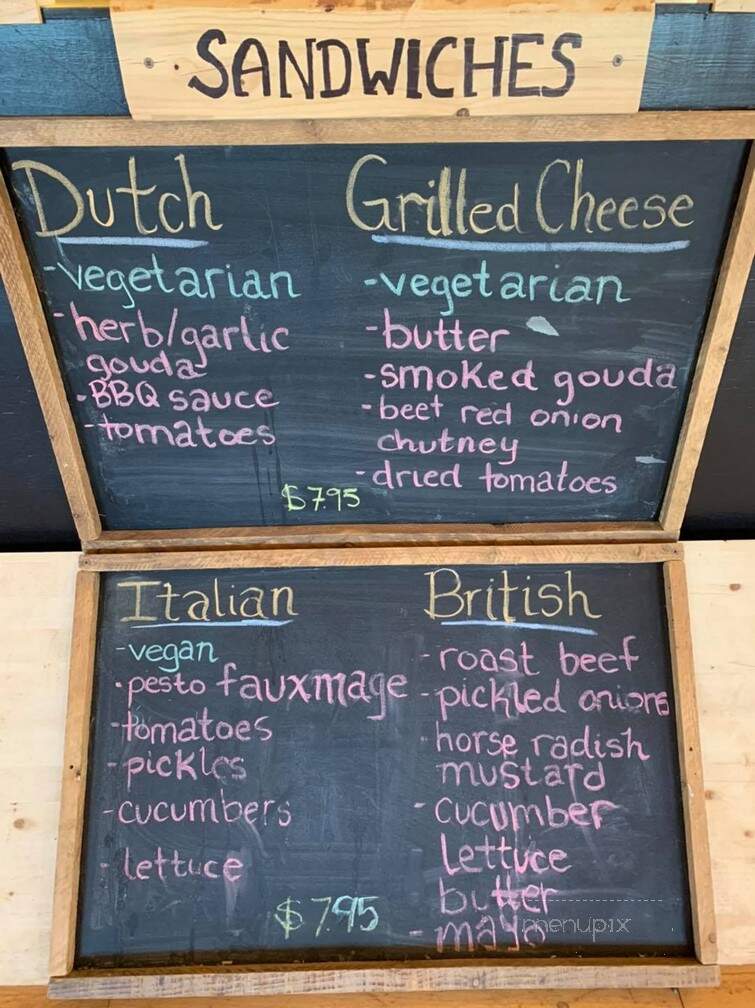 Black & White Cafe and Bakery - Saint Peters Bay, PE menu_pic