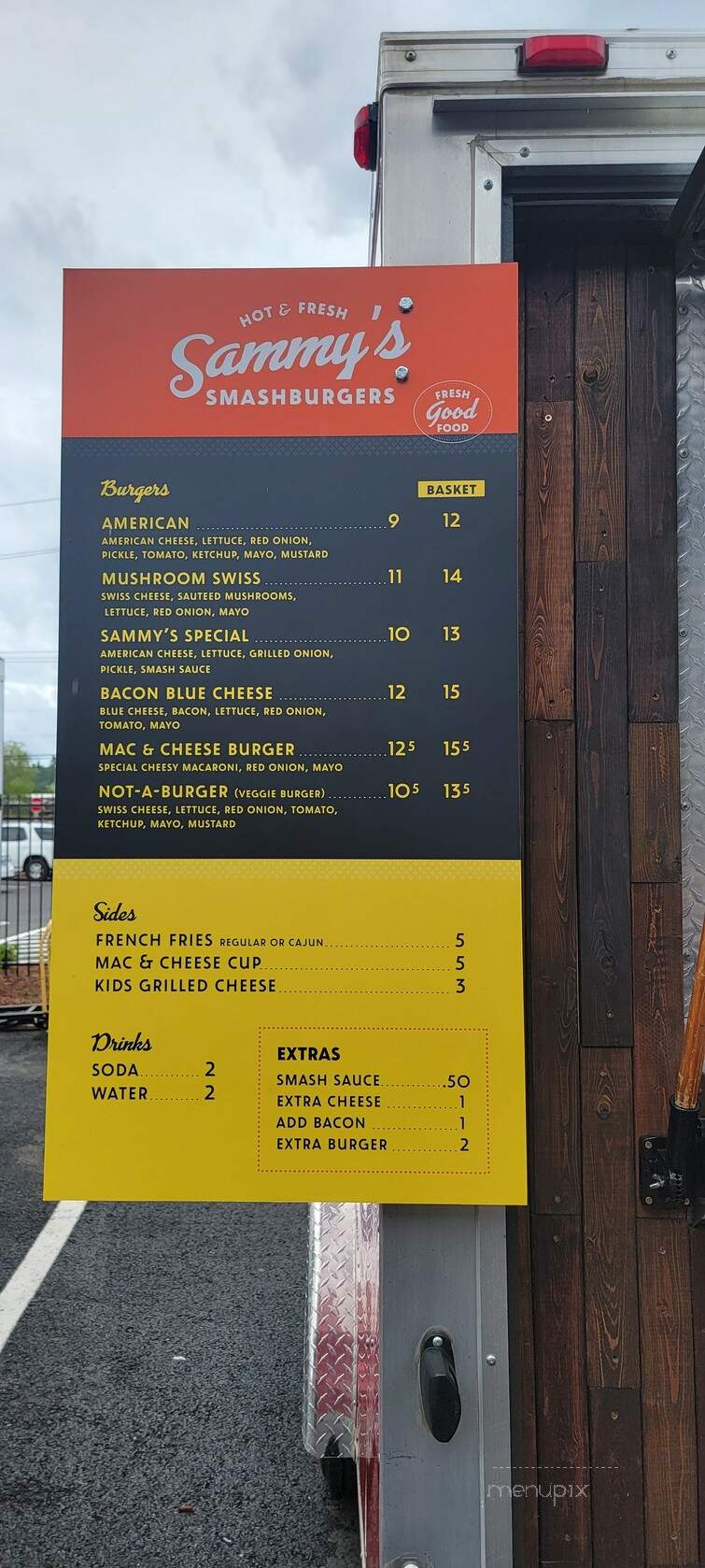 Sammy's Smash Burgers - Fairview, OR menu_pic